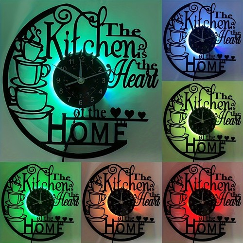 Vinyl record wall clock - record,