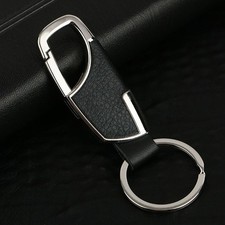 Men Creative Leather Metal Key