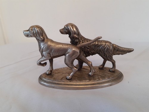 Vintage metal dog figurine - vintage,