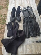 Special Operations Dive Gear US Navy  Fins, Booties, Gloves, And Hood