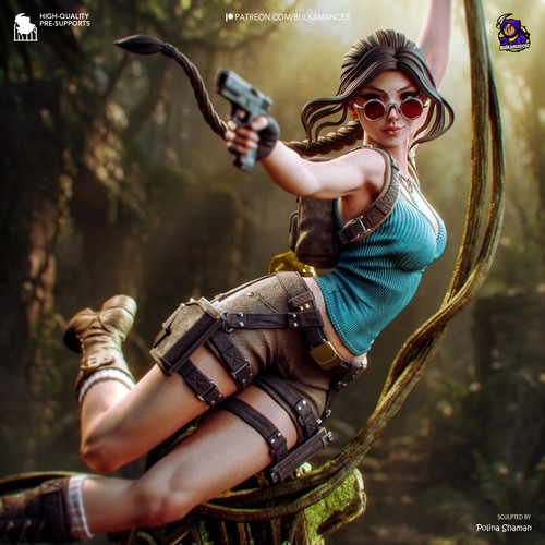 Lara croft resin - lara, 3d