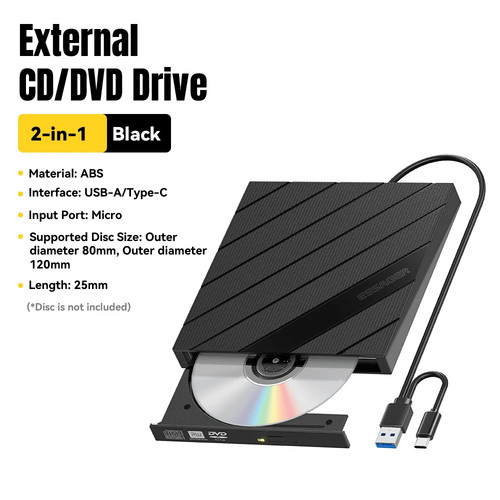 Usb external dvd cd - cd, hard