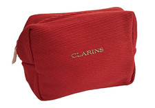 Clarins Make Up Bag Red Made