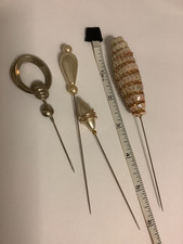 4 HAT PINS Various Designs / 2