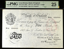 £5 White Five Pound Bank Note