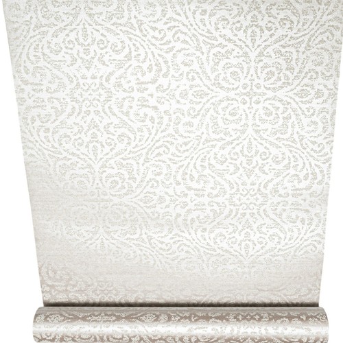 Taupe floral damask - floral,