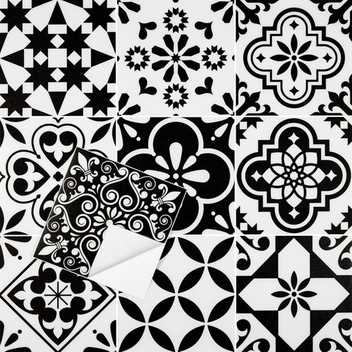 Adhesive floor tiles peel and - peel,