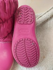 kid's/women's lined genuine Croc wellies size W7