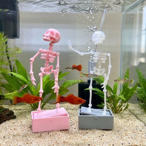 1pc fish tank - 1pc, skull