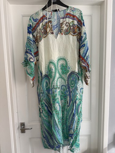 Zara kaftan dress paisley - kaftan,