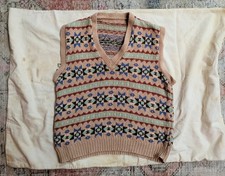 Vtg 60s 70s hand knitted - 60s, wool