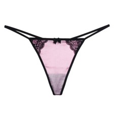Womens Satin Micro Thong