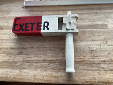 Vintage EXERER CITY Red & White Football Rattle