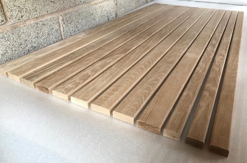 Oak garden bench slats - oak,