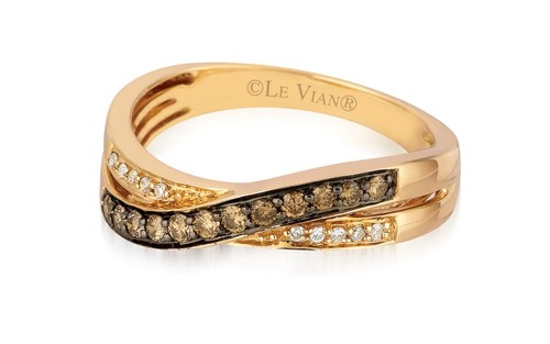 Chocolate diamond ring 14ct - diamond,