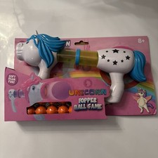 Toy kids Unicorn Soft Foam Ball Shooter With Easy Pump Action 10 Balls ￼