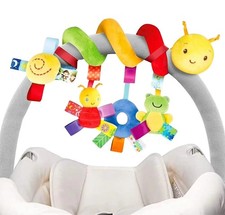 Soft Spiral Baby Rattle Toy – Crib, Stroller & Car Seat Activity Newborn Gift UK