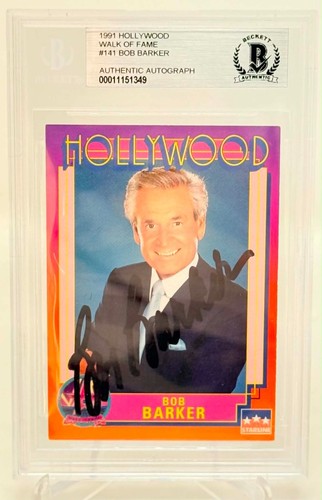 Rare bob barker auto - bob,