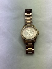 Fossil ES2811 Women Stainless Steel Analog  Quartz Wrist Watch Marks On Glass