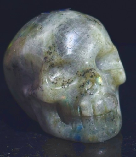 Labradorite crystal skull - labradorite,