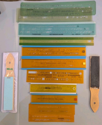 Lot vintage drafting - lot, 13