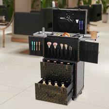 Rolling Lockable Makeup Train