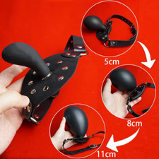 Inflatable Removable Open Mouth Gag Bite Ball with Pump Bondage BDSM Restrain SM