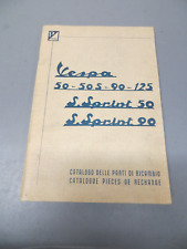 Orig.Italian Piaggio " VESPA 50 /50S -90-125/SS50+SS90" Exploded View Parts Book