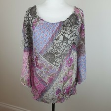 Vintage Womens Floral Blouse