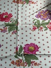 RARE Vintage  UNUSED New Fabric CANTERBURY Poppy Flowers  By Jonelle Duracolour