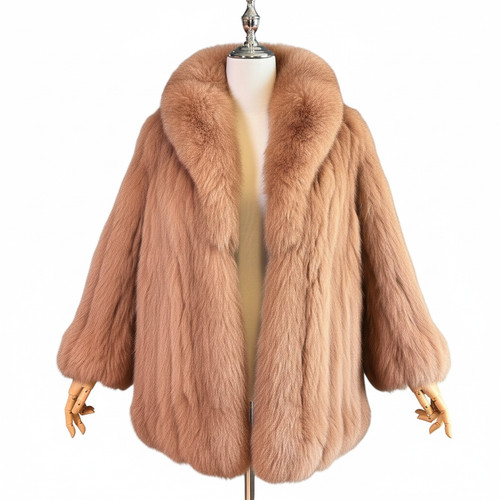 Mitsukoshi real fox fur coat - mitsukoshi,