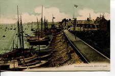 Burnham on Crouch,River & Quay. Fishing Boats on the beach.                B1449