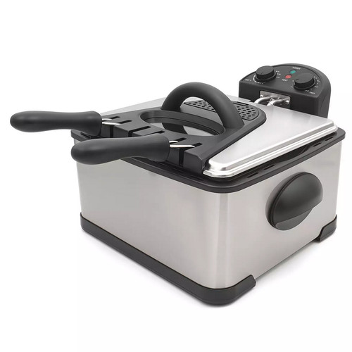 4qt dual deep fryer with - deep, 3