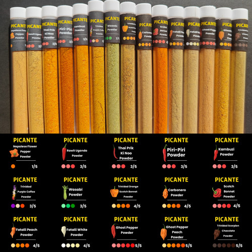 Chili powder vials 15 - powder, —
