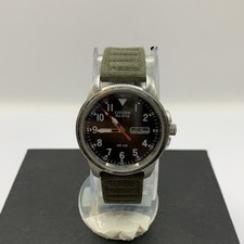 Citizen Men’s  Eco-Drive  Day & Date Military Style Canvas Strap WatchBM8180-03E