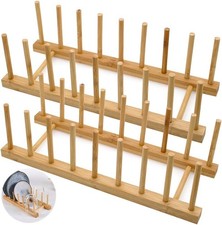 LZYMSZ Set of 2 Bamboo Wooden