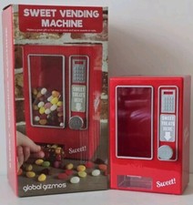 Mini Retro Style Sweets Vending Machine Dispenser in Red No Batteries Needed NEW