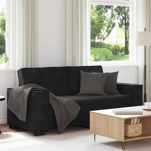 Seater sofa black 1 - black, 55.1"