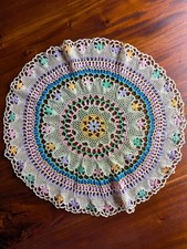 Vintage handmade crochet round
