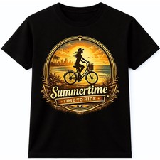 Cycling Bike T Shirt Beach