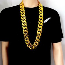 Men exaggerated necklace - exaggerated,