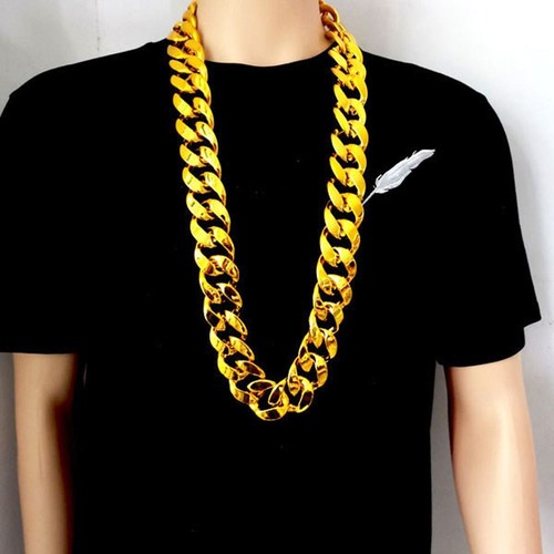 Men exaggerated necklace punk - exaggerated,
