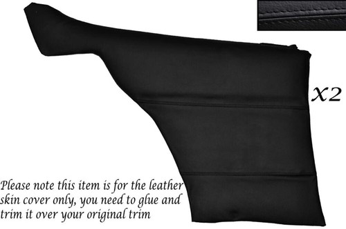 Black stitch rear door - black, 2x