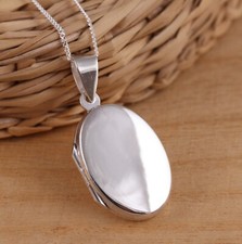Solid 925 Sterling Silver Oval