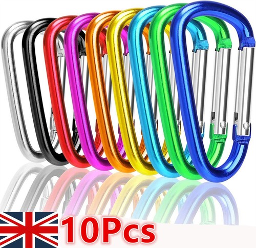 10x carabiner clip - clip, spring