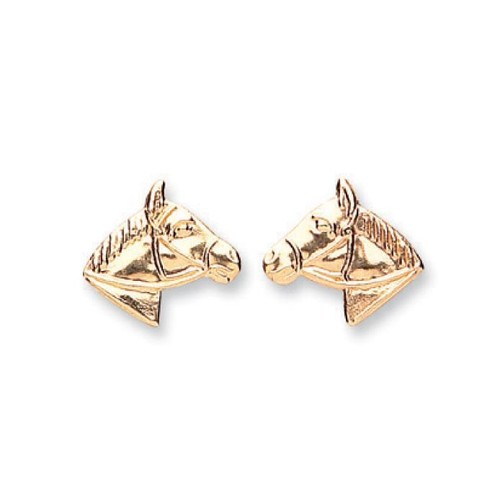 Pair 9ct yellow gold - pair,