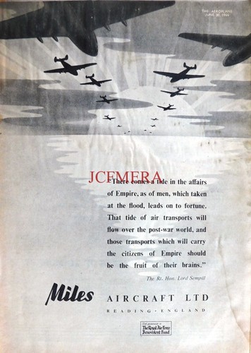 Miles aircraft ltd vintage - miles,
