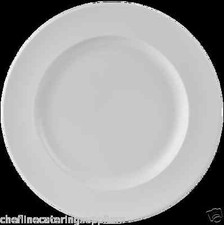 6x White Wide Rim Side/Dessert