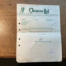 1954 Letter Cleaver Ltd