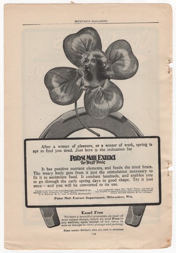 Antique 1902 print pabst - antique,